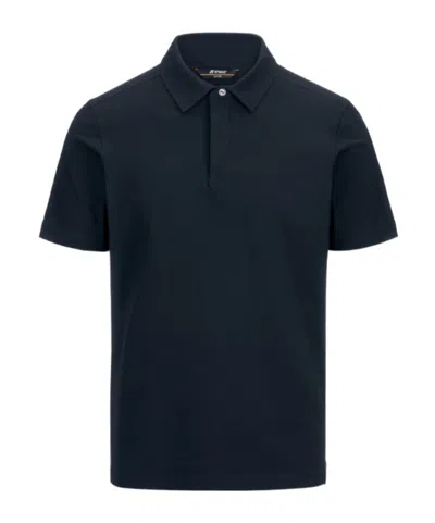 K-way Vincelle Short-sleeve Polo Shirt In Black
