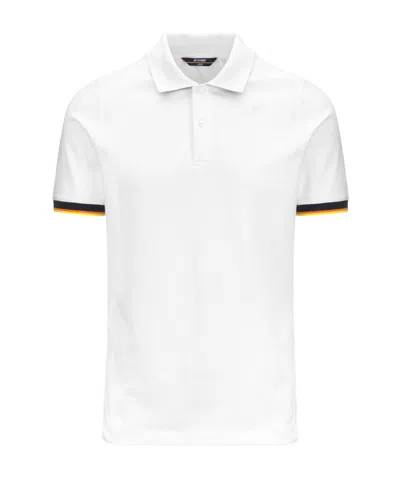 K-way Vincent Pique Polo Shirt In White