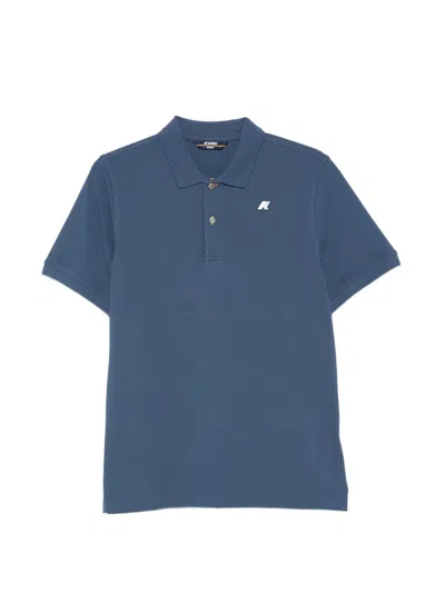 K-way Vinnie Logo珠地布polo衫 In Blue