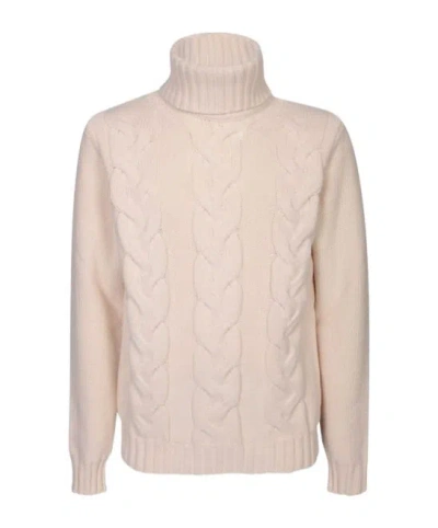 K-way Virgil Braid Chunky Knitted Jumper In Neutral