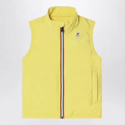 K-way Waterproof Nylon Mini Vest For Women In Yellow