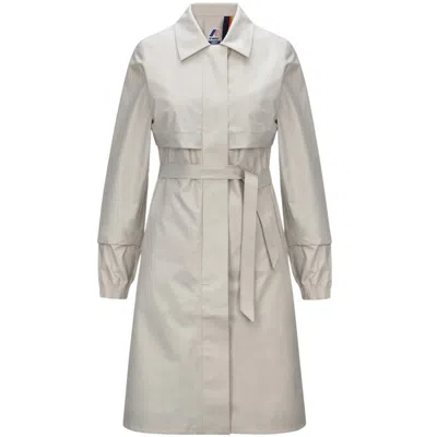 Kway Waterproof Women Jackets  - Jesy 3l Poplin - Beige