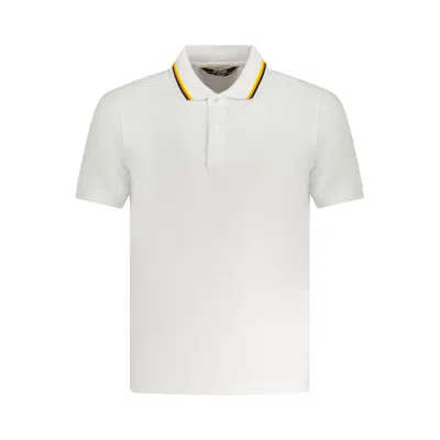 K-way White Cotton Men Polo Shirt