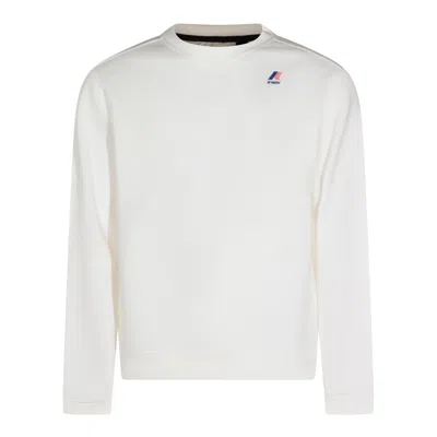 K-way White Cotton Sweatshirt In Neutral