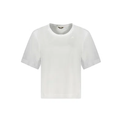 K-way White Cotton Women T-shirt
