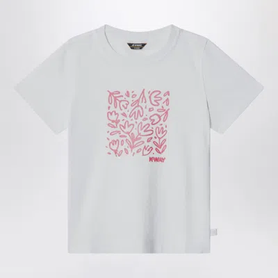 K-way White Melis Glitter Print Mini T-shirt