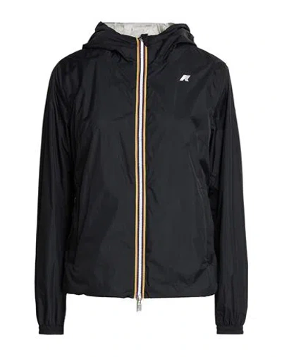 K-way Woman Jacket Black Size Xl Recycled Nylon