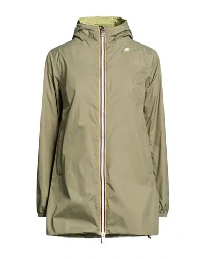 K-way Woman Jacket Military Green Size M Recycled Nylon