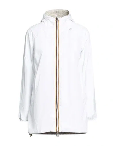 K-way Woman Jacket White Size Xl Recycled Nylon