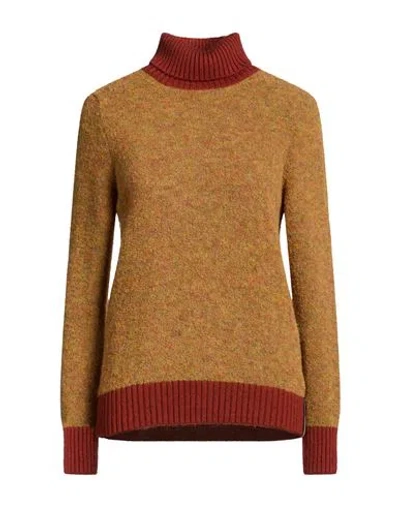 K-way Woman Turtleneck Brown Size Xl Wool, Polyamide, Acrylic, Mohair Wool, Polyester