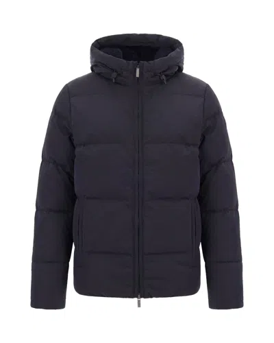 K-way Women's Hooded Down Puffer Jacket In Blue