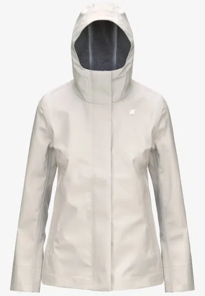 Kway Women's Jacket  Madalina Bonded Jersey In White