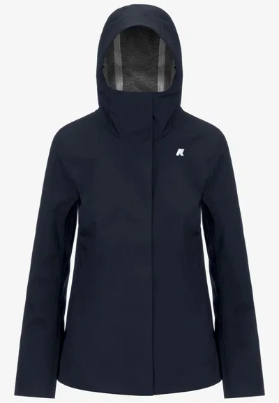 Kway Women's Jacket  Madalina Bonded Jersey In Blue
