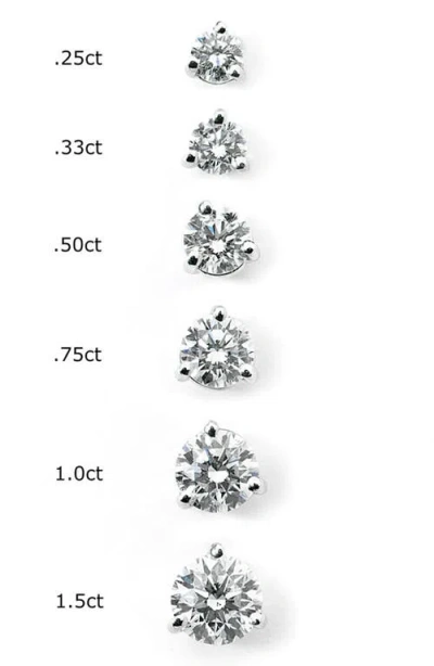 Kwiat 0.50ct Tw Diamond & Platinum Stud Earrings In White
