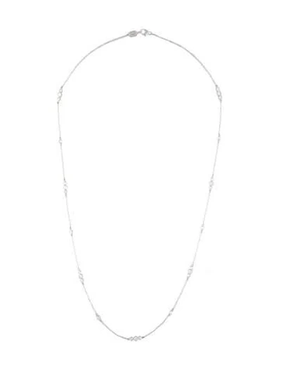 Pre-owned Kwiat 18k Diamond String Chain Necklace, 24" In Multicolor