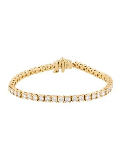 Pre-owned Kwiat 18k Diamond Tiara Line Bracelet, 6.25" In Multi