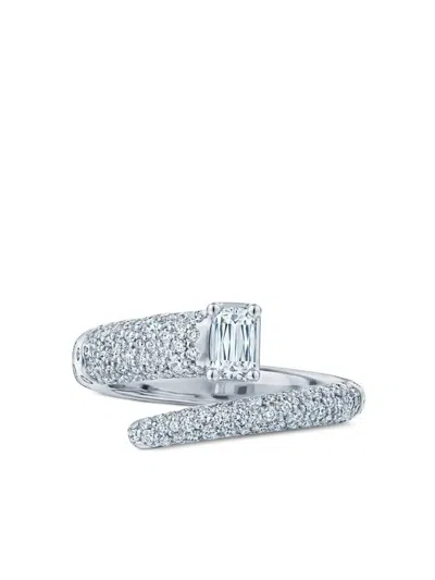 Kwiat 18k White Gold Cobblestone Diamond Ring In Silver