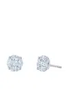 Kwiat 18k White Gold Diamond Illusion Earrings In Metallic