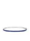 Kwiat 18k White Gold Sapphire Bracelet In Metallic