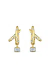 Kwiat 18k Yellow Gold Diamond Crossover Earrings In Gold