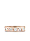 Kwiat 18kt Rose Gold Diamond Stackable Ring In Rosa
