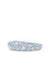 Kwiat 18kt White Gold Cobblestone Pavé Diamond Band Ring In Silber