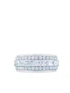 Kwiat 18kt White Gold Diamond Cascade Linear Ring In Silber