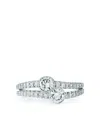 Kwiat 18kt White Gold Diamond Duet Round Ring In Silber