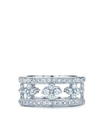Kwiat 18kt White Gold Diamond Jasmine Eternity Ring In Silver