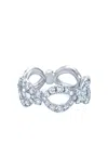 Kwiat 18kt White Gold Diamond Jasmine Open Circles Ring In Weiss