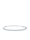Kwiat 18kt White Gold Diamond Moonlight Three-row Slim Bangle In Silber