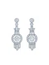 Kwiat 18kt White Gold Diamond Splendor Pendant Earrings In Silber