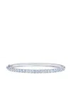 Kwiat 18kt White Gold Diamond Stackable Bangle In Silber