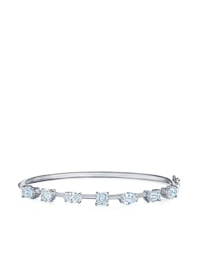 Kwiat 18kt White Gold Diamond Starry Night Bangle In Silver