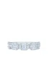 Kwiat 18kt White Gold Diamond Sunburst Partway Band Ring In Silber