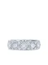 Kwiat 18kt White Gold Splendor Diamond Filigree Band Ring In Silber