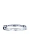Kwiat 18kt White Gold Stackable Fancy Shape Diamond Bangle In Silber