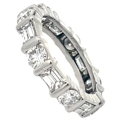 Pre-owned Kwiat 3ctw Diamond Eternity Band Platinum In Multi