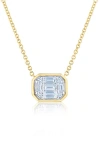 KWIAT KWIAT BEZEL DIAMOND PENDANT NECKLACE