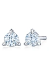 Kwiat Diamond & Platinum Stud Earrings In Silver