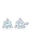 Kwiat Round Brilliant Cut Diamond & Platinum Stud Earrings In White 0.25 Ctw