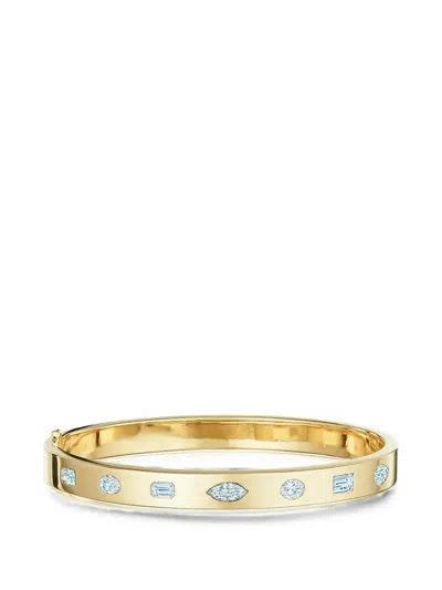 Kwiat Diamond Fancy Shape Bangle In Gold