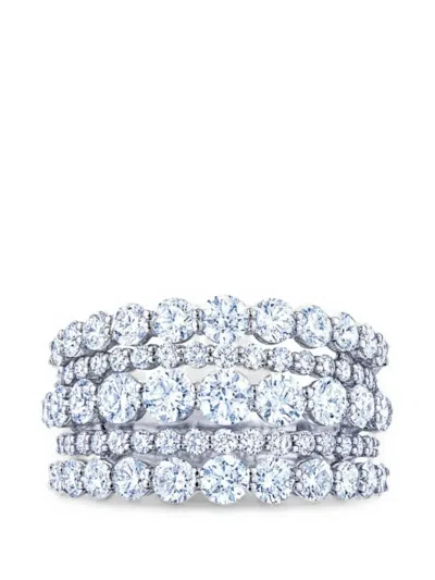 Kwiat Lyric Five-row Diamond Ring In Metallic