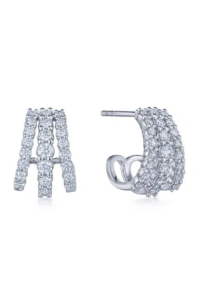 Kwiat Lyric Three Row Hoop Earrings In Metallic