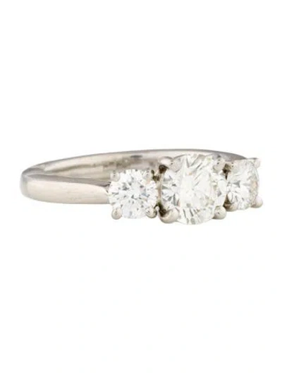 Pre-owned Kwiat Platinum 1.43ctw Three-stone Diamond Engagement Ring In Multi