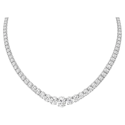Pre-owned Kwiat Platinum Diamond Necklace 32 Carats Total Gia Certified D–f Vvs–vs In Multi