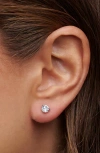 Kwiat Round Brilliant Cut Diamond & Platinum Stud Earrings In White 1.0 Ctw