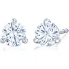 Kwiat Round Brilliant Cut Diamond & Platinum Stud Earrings In White 1.0 Ctw