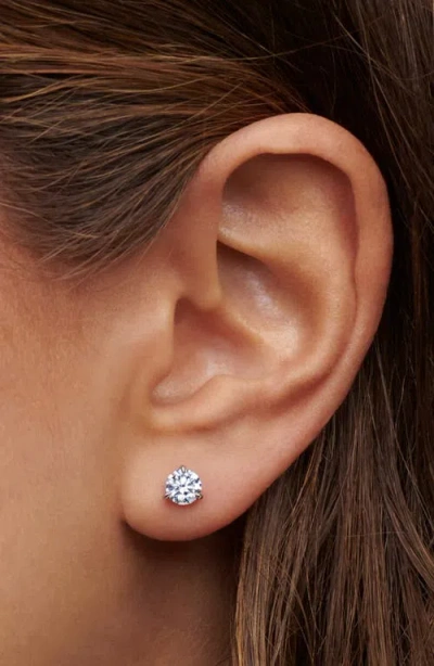 Kwiat Round Brilliant Cut Diamond & Platinum Stud Earrings In White 1.2 Ctw
