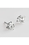 Kwiat Round Brilliant Cut Diamond & Platinum Stud Earrings In White 1.4 Ctw